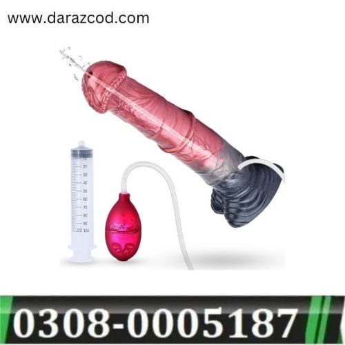 realistic-water-spray-red-horse-dildo-tube