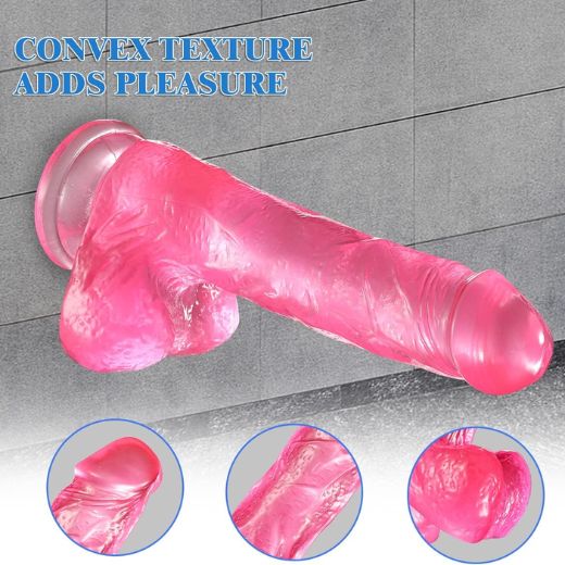 Pink Realistic Flesh Suction Cup Dildo In Pakistan | Darazcod.com
